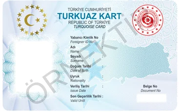Turkuaz Kart — ön